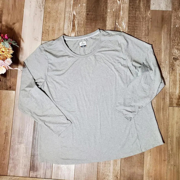 NWT Ridgecut Tractor Supply Co. Women's Plus Size 2X Gray Long Sleeve Shirt - Picture 1 of 15